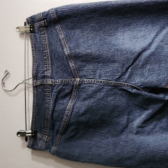 Denim Trousers with Decorative Pockets - Picture 3 of 5